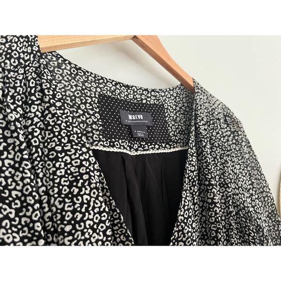 Maeve by Anthropologie | Carolyn Leopard Print Mini Dress | Sz XS Animal Print - Picture 5 of 9